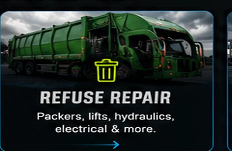 Refuse truck repair